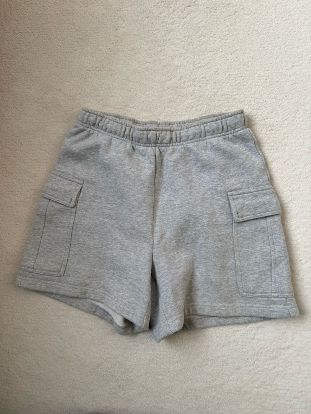 Aritzia TNA Sweatfleece Cozy Fleece Cargo Shorts